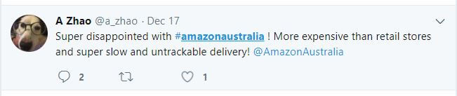 Amazon tweet