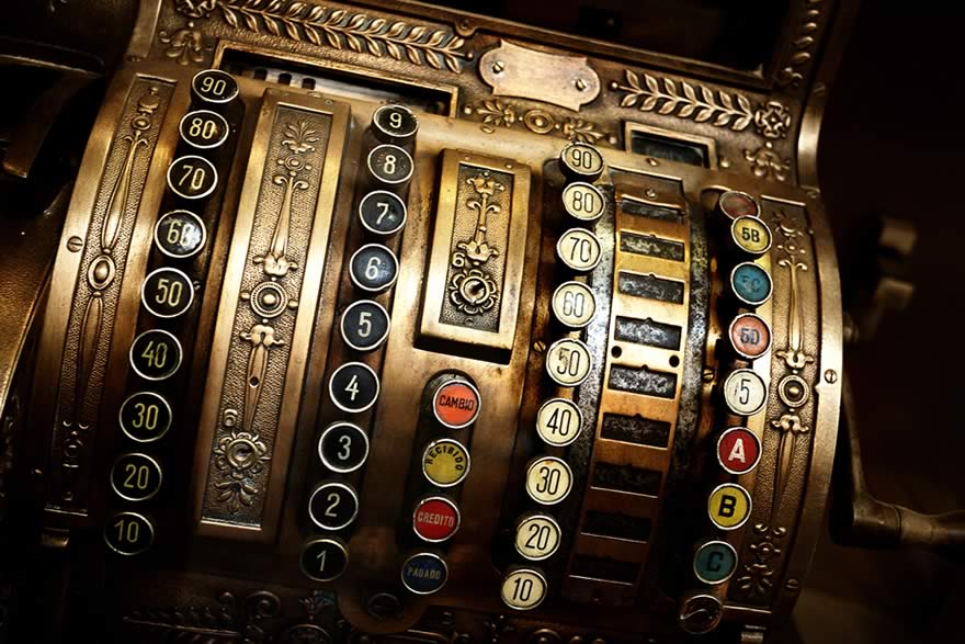 Old cash register