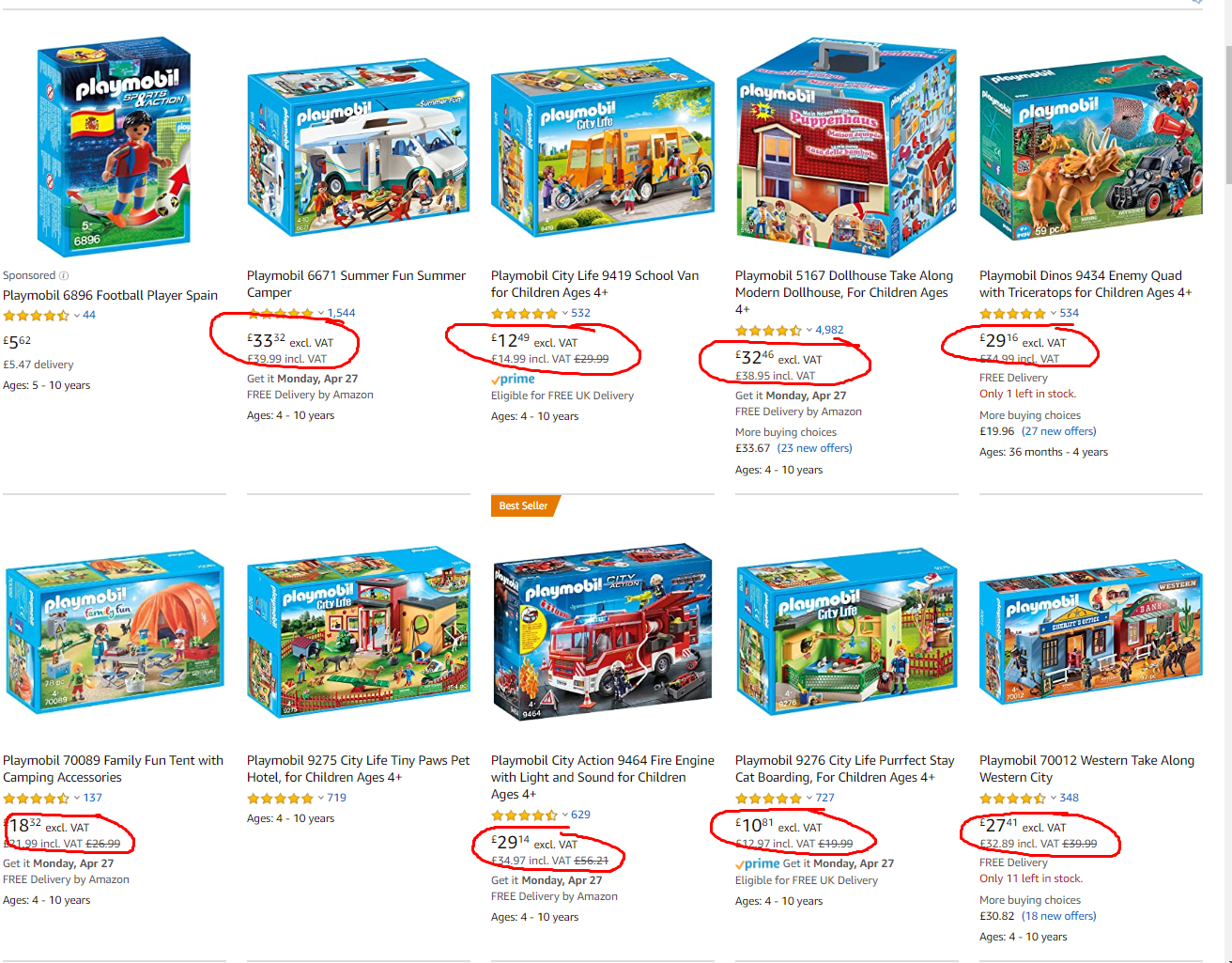 Amazon toys VAT rate