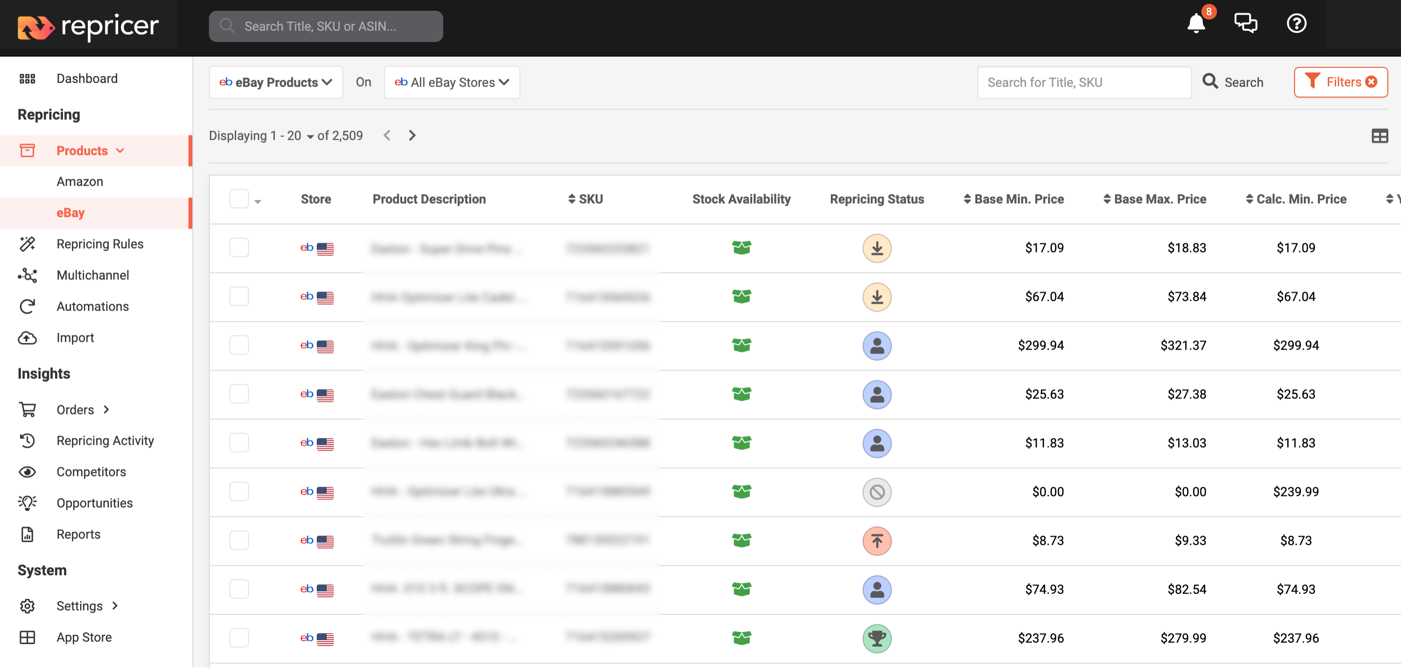 ebay repricing tool